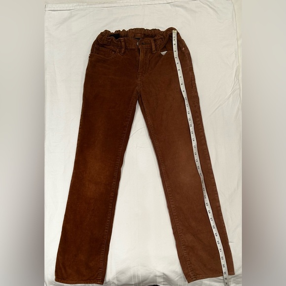 Gap Kids Brown Corduroy Pants with Adjustable Waist Sz 12 Regular - Picture 4 of 12